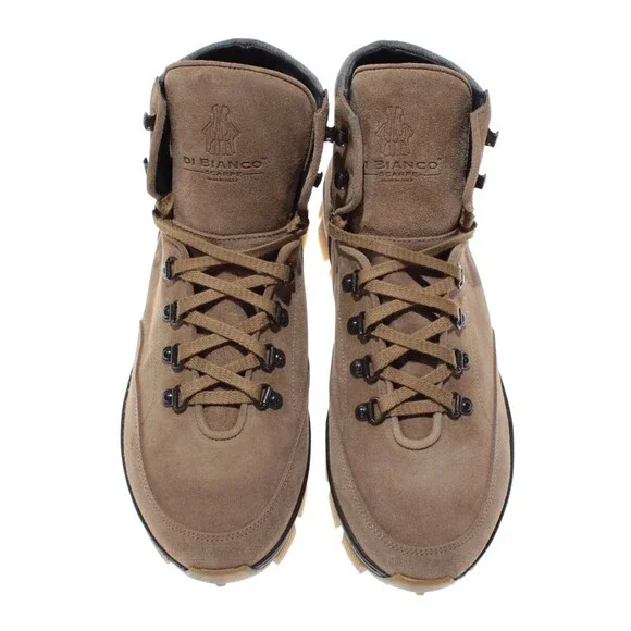 Di Bianco NWB Livigno Suede Hiking Boots Size 44.5 US 11.5 Fontanella Oslo Brown
